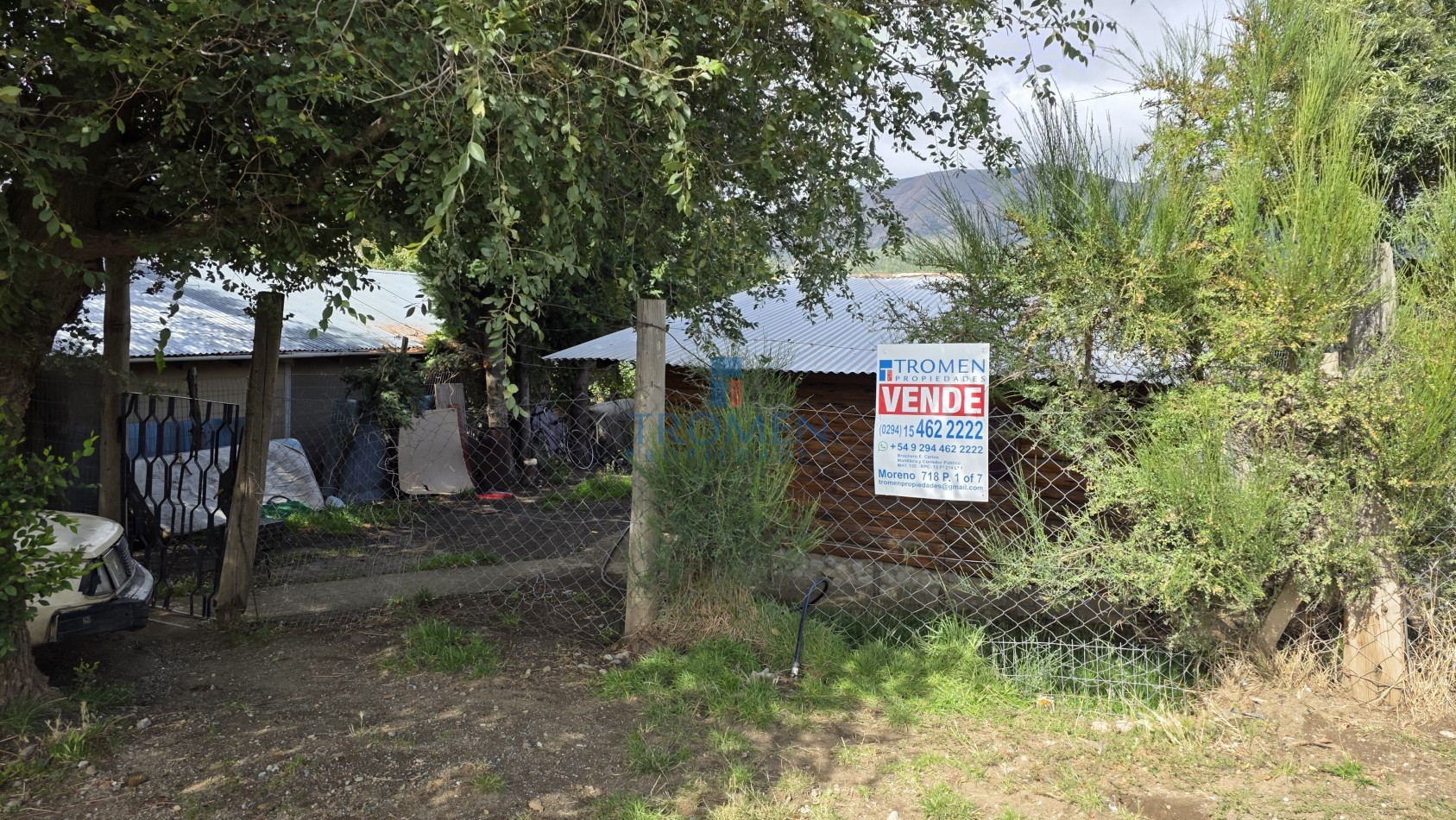 Terreno con cabaña 